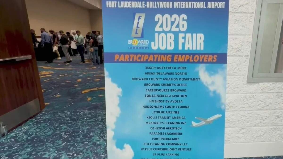 The annual Fort Lauderdale-Hollywood International Airport job fair was held on Aug. 28, 2026, at the Broward County Convention Center. The annual Fort Lauderdale-Hollywood International Airport job fair was held on Aug. 28, 2026, at the Broward County Convention Center.